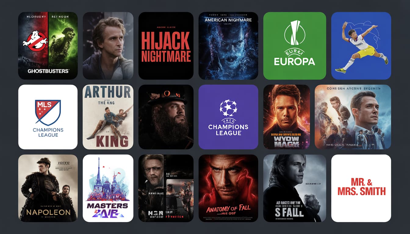 Movies & series poster wall